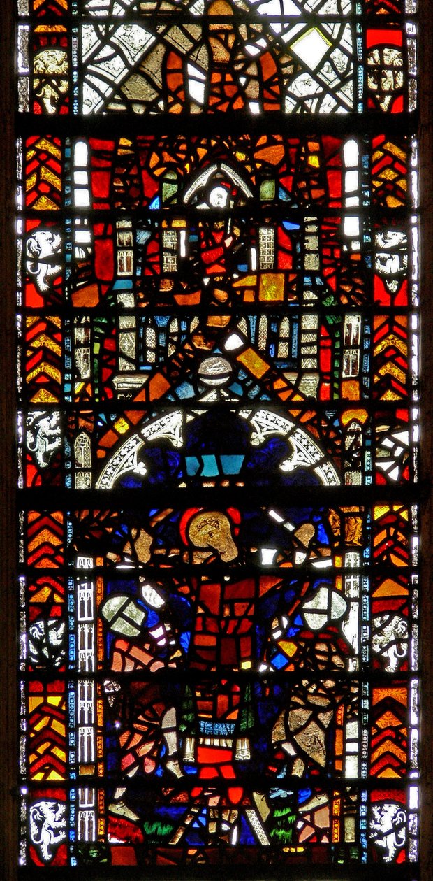 Window w39 depicting the martyrdom of St Eleutherius by English School
