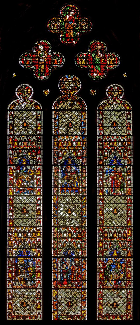 Window w41 depicting the Bell Founders Window by English School