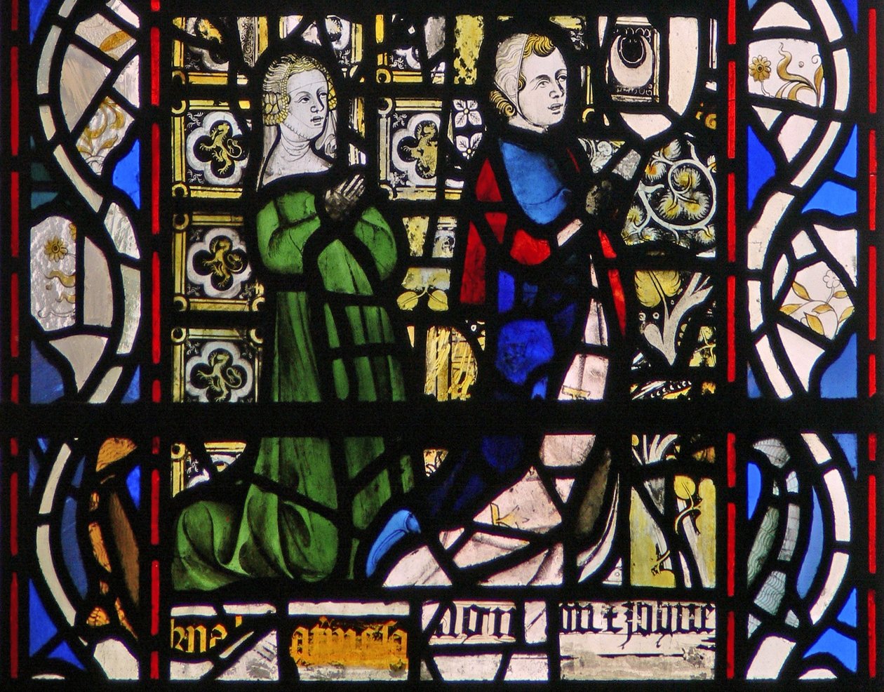 Window w43 depicting donors by English School