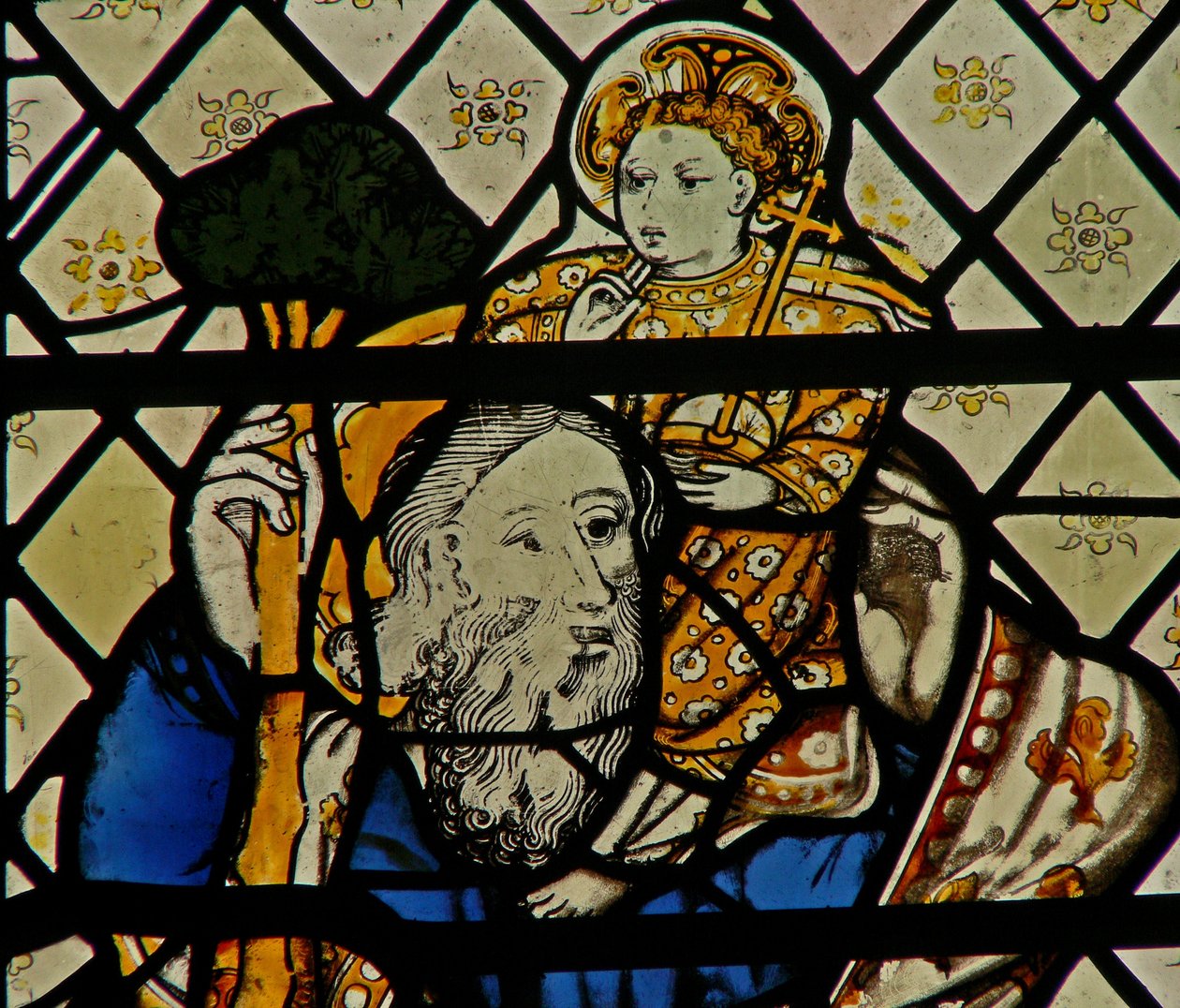 Window W46 depicting St Christopher by English School