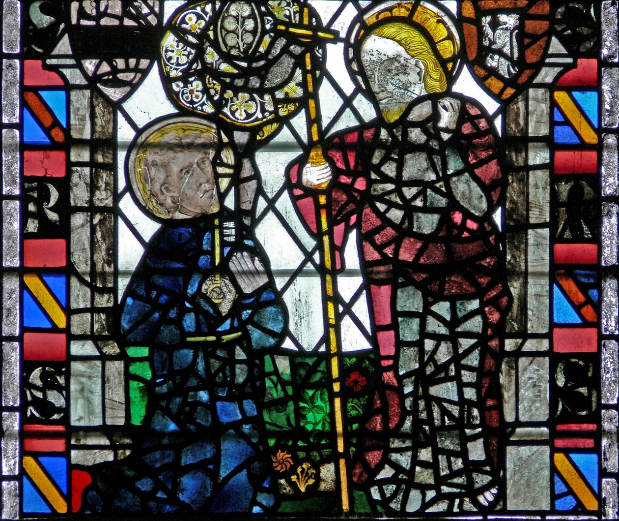 Window depicting a Resurrection scene: the appearance to St Peter by English School