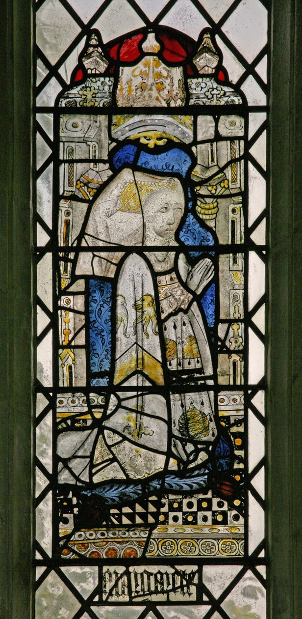 Window w5 depicting a donor - Margaret Fray by English School
