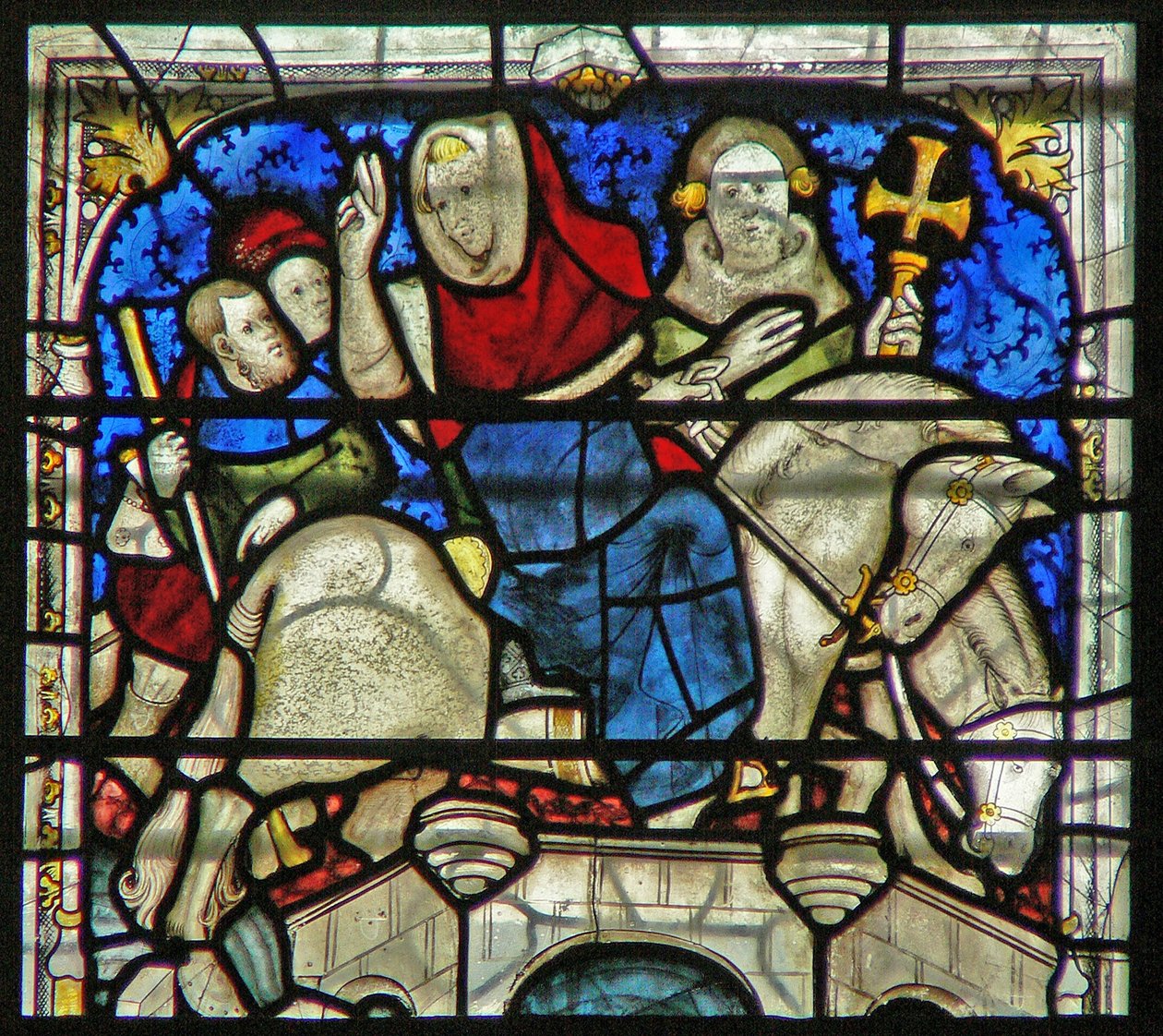 Window W5 depicting a scene from the life of St William by English School