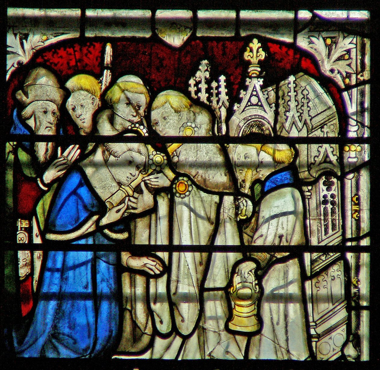 Window W5 depicting a scene from the life of St William by English School