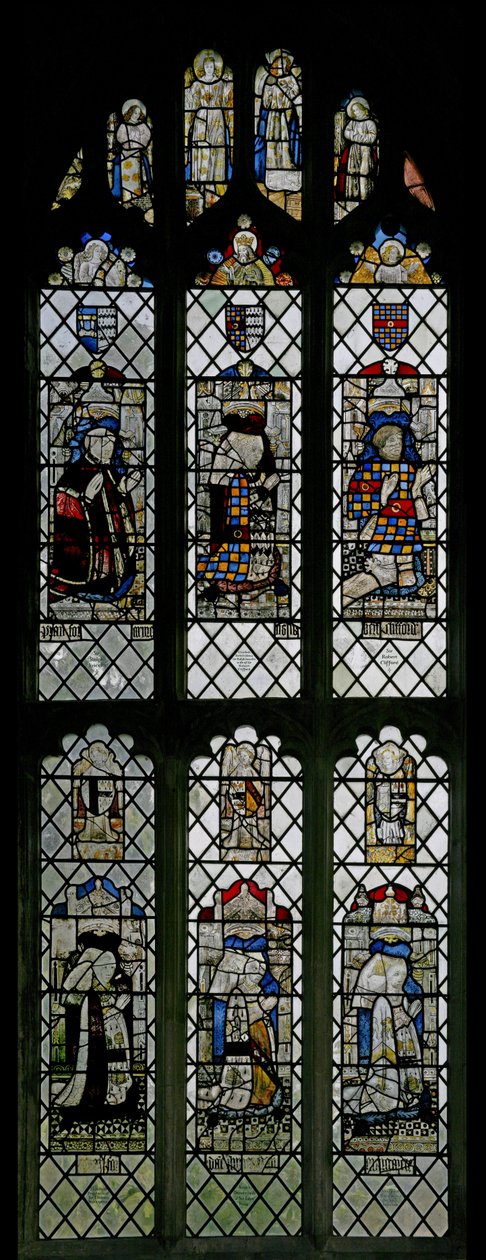Window w5 depicting the fifth window from the west end of the north aisle by English School