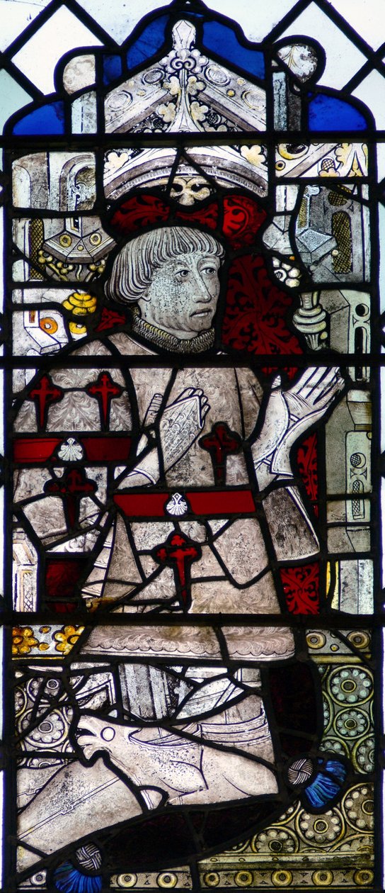 Window w6 depicting a donor - Robert Crane by English School