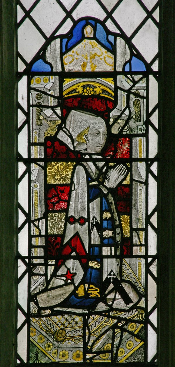 Window w7 depicting a donor - Anne Denstone by English School