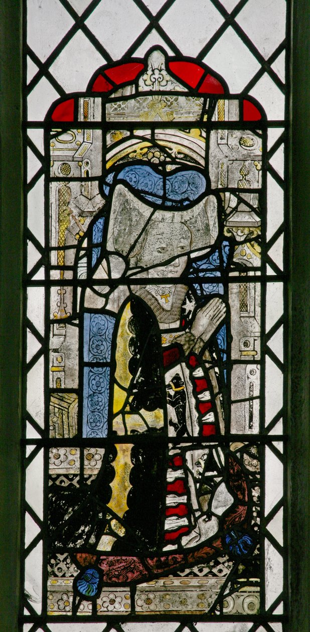 Window depicting a donor - Margaret Barnard by English School