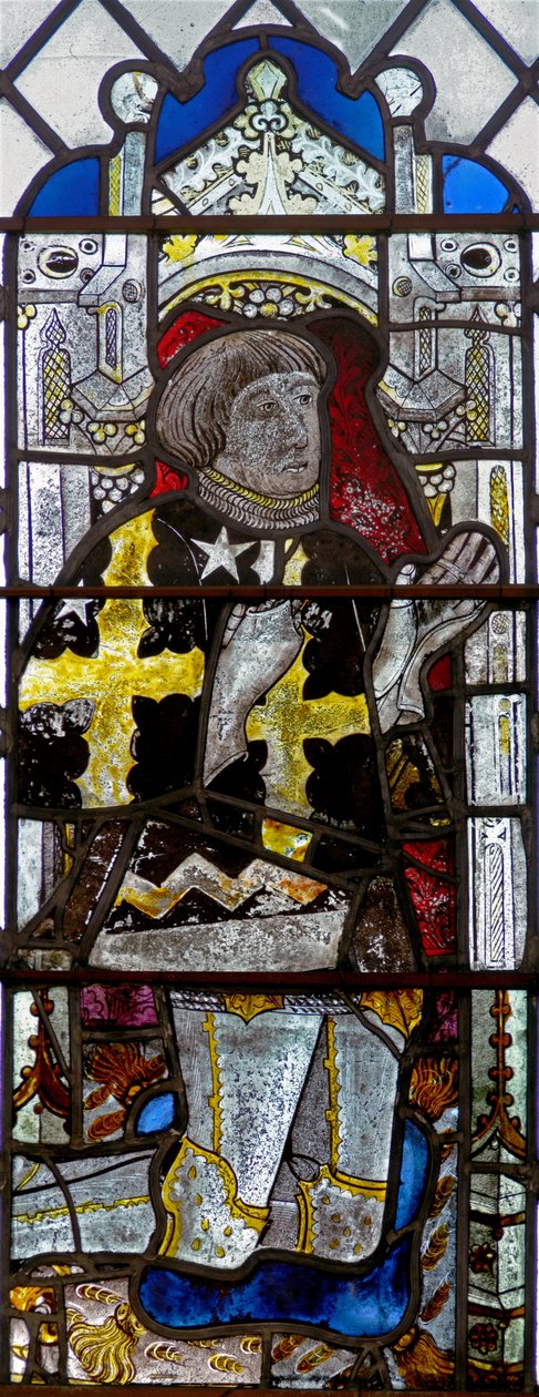Window depicting a donor - Thomas Peyton by English School