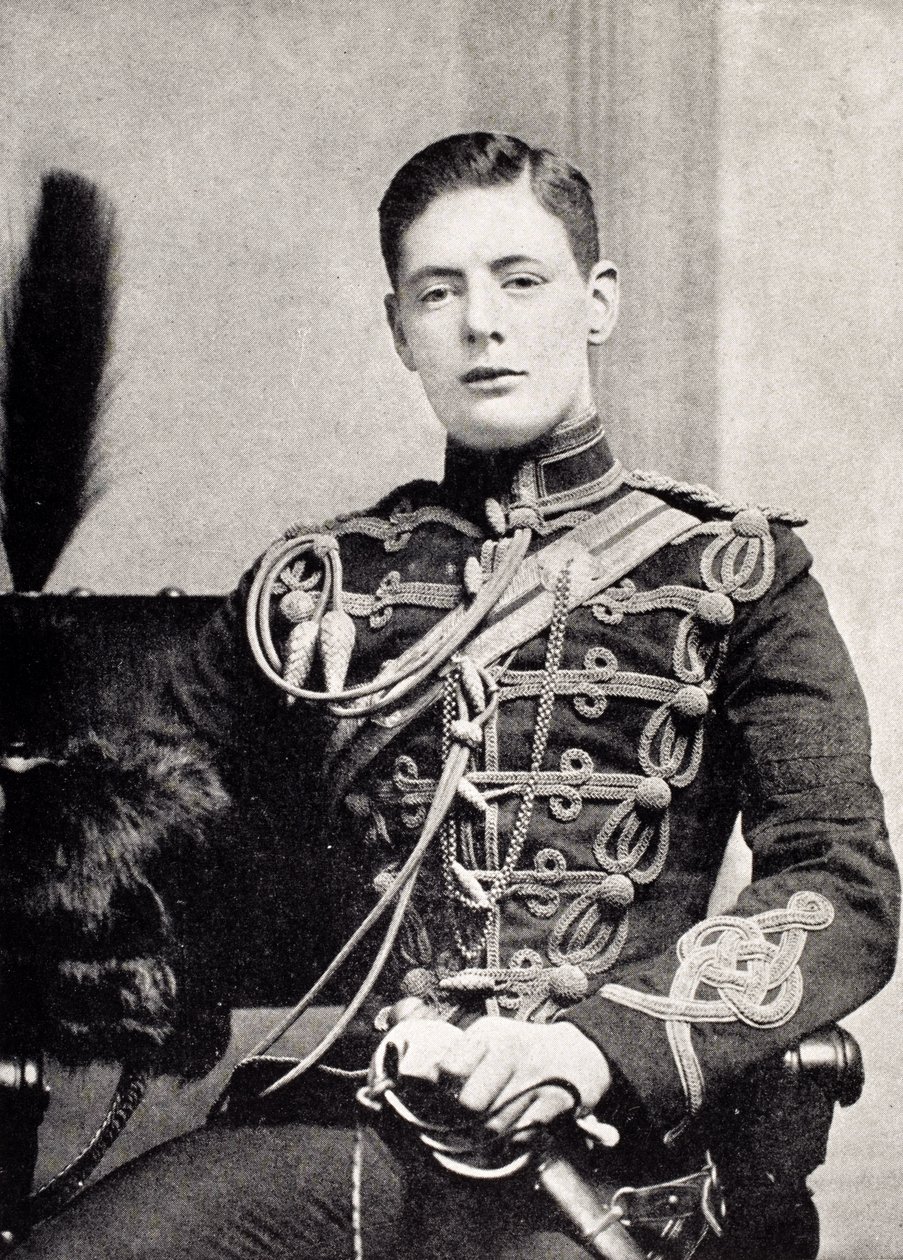 Winston Churchill as a Second Lieutenant in the 4th Queen