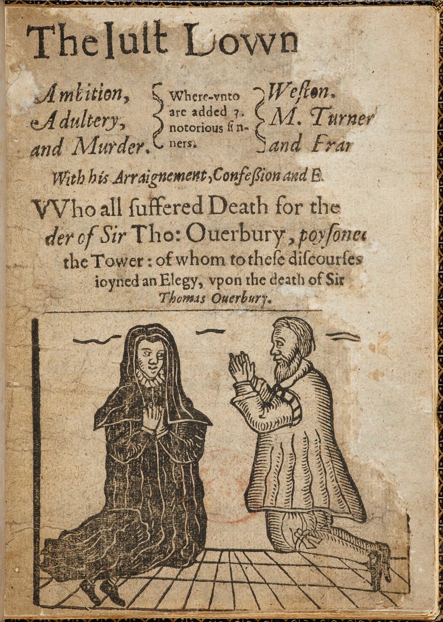 Woodcut on the Subject of the Murder of Sir Thomas Overbury by English School