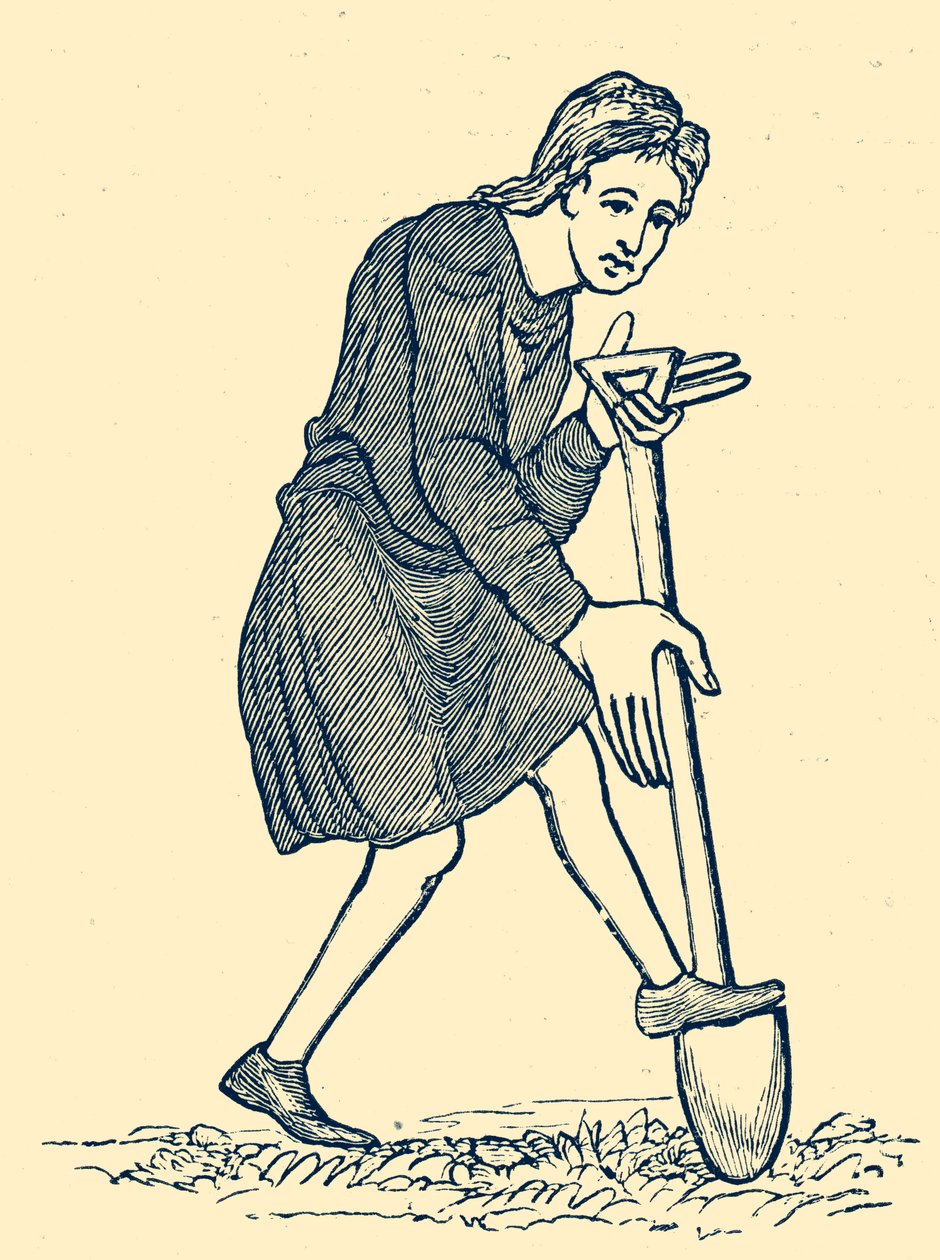 Work in 11th Century England: Digging by English School