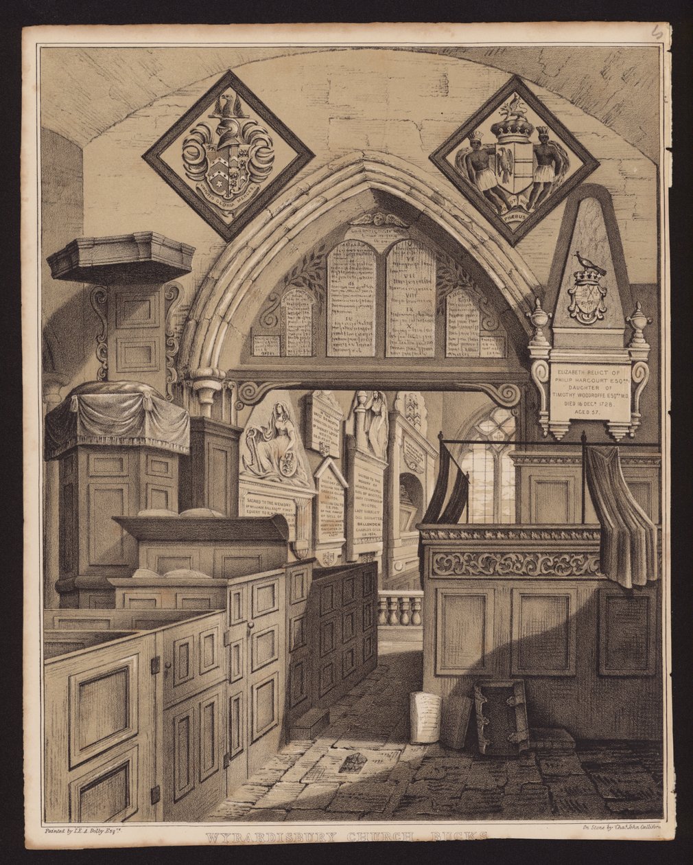 Wyrardisbury Church, Bucks by English School