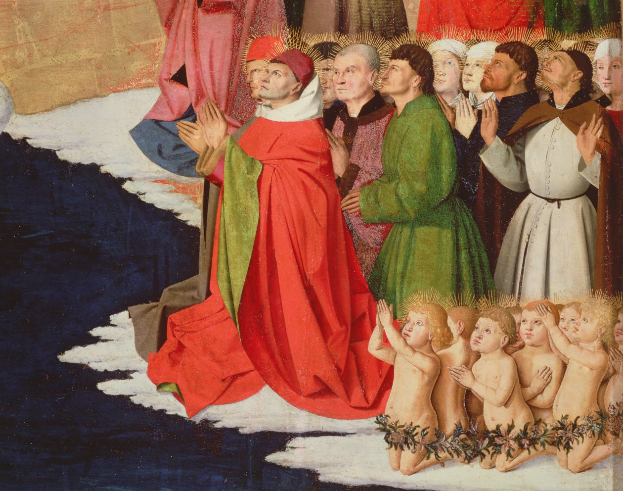 Clergy and Children (detail) by Enguerrand Quarton