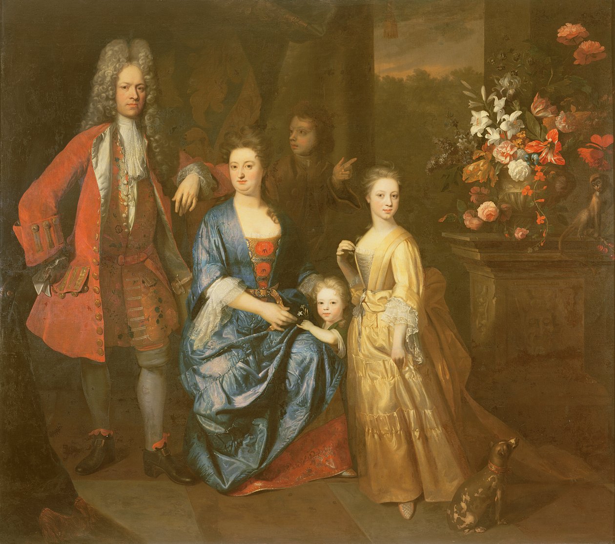 Colonel Andrew Bissett and his family, 1708 by Enoch Seeman