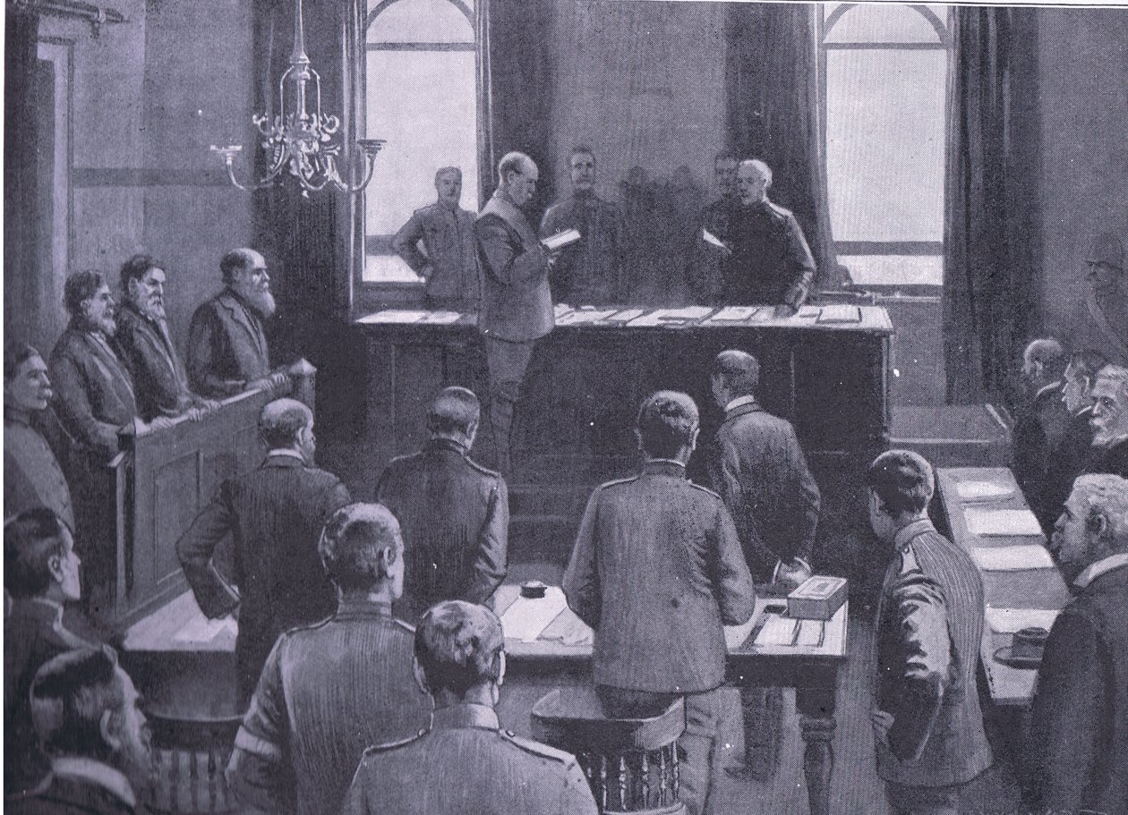 A Trial for Treason at Bloemfontein, from After Pretoria: The Guerilla War by Enoch Ward