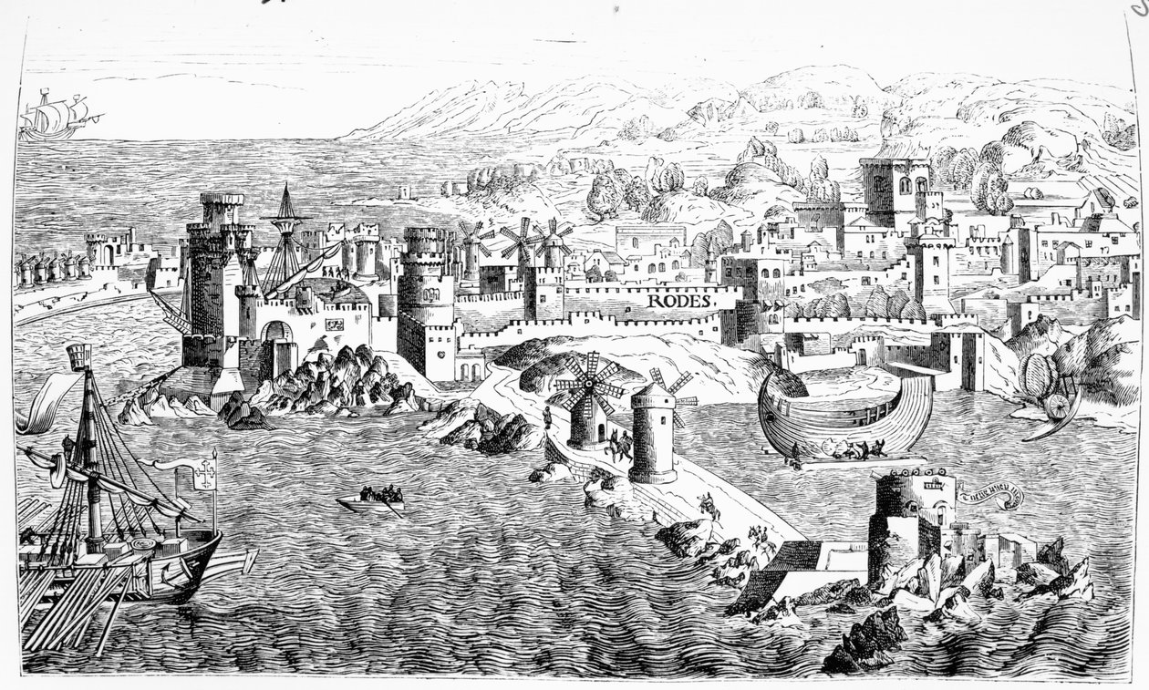 Map of the Island of Rhodes, Reproduced in 