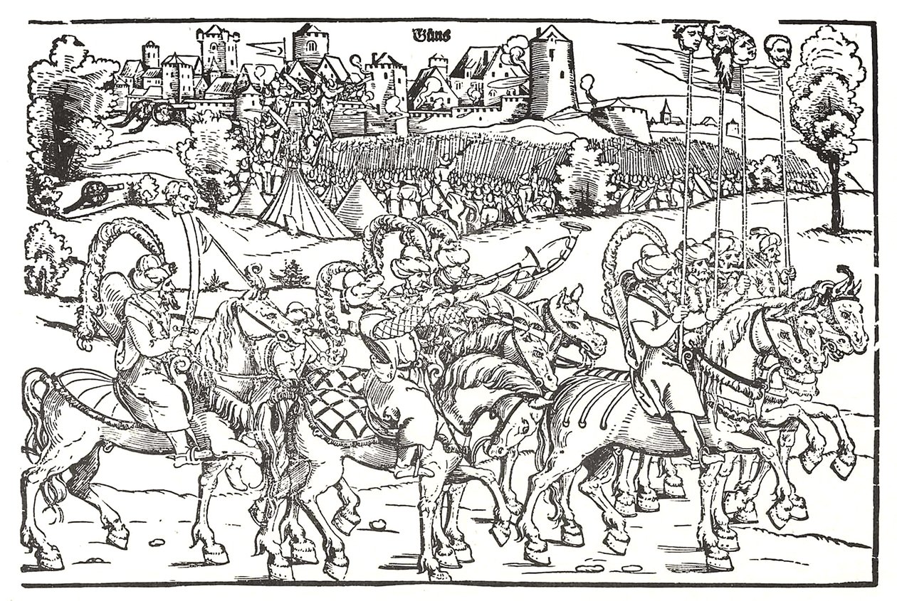 Fragment of a Broadside on the Turkish Invasion of Hungary by Erhard Schon