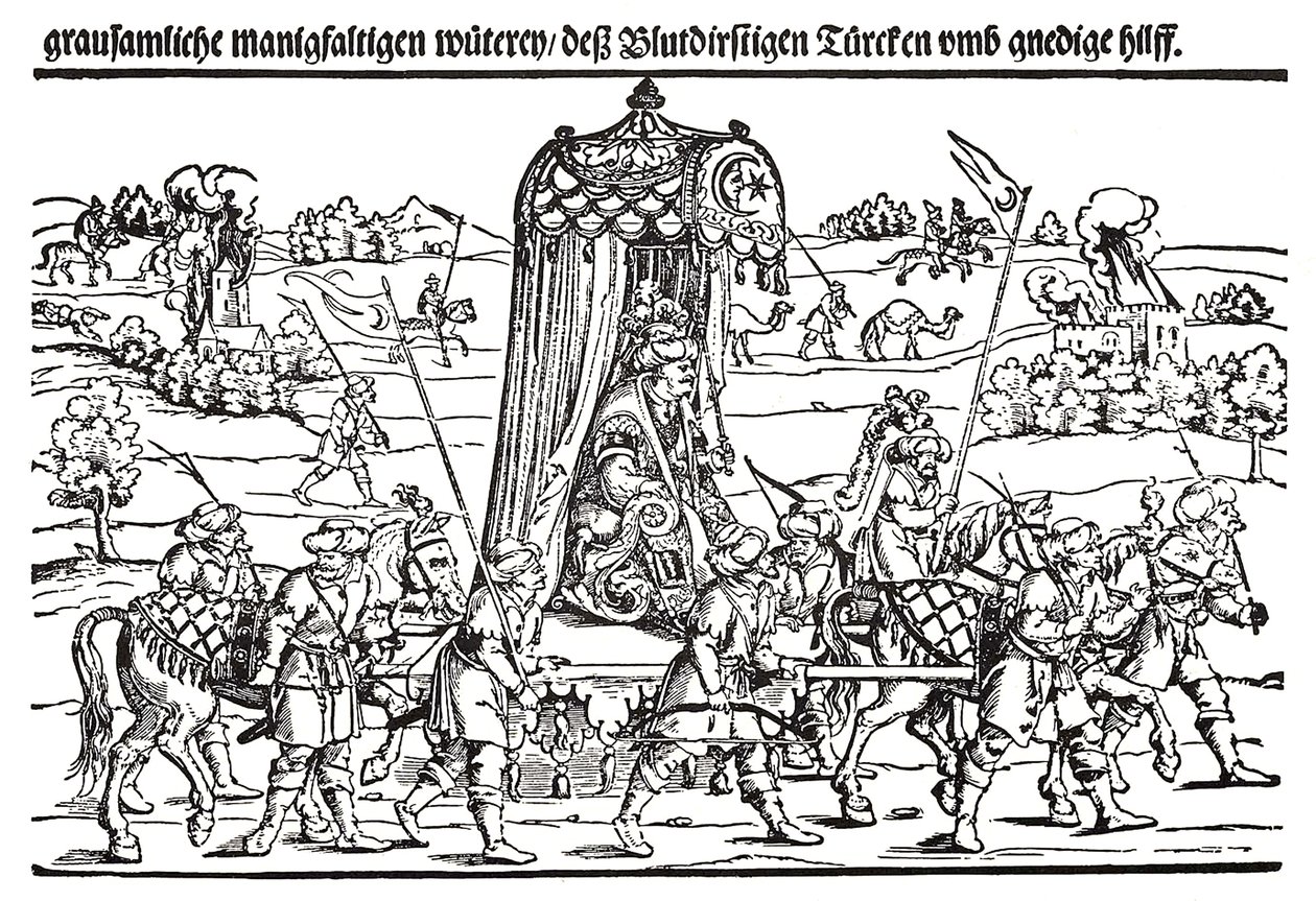 Fragment of a broadside on the Turkish invasion of Hungary by Erhard Schon