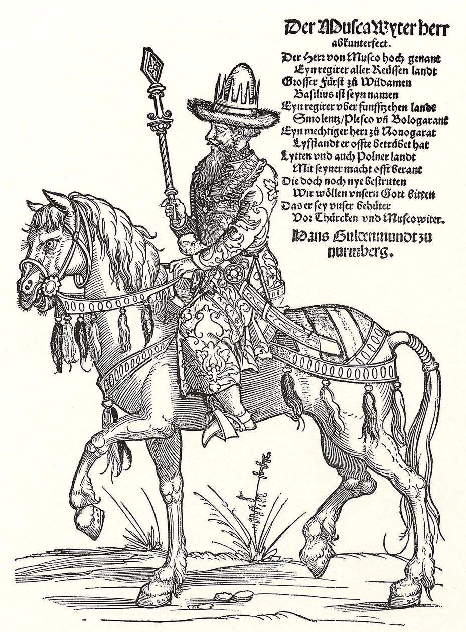 Portrait of Grand Prince Vasili III Ivanovich of Moscow 1479-1533 by Erhard Schon