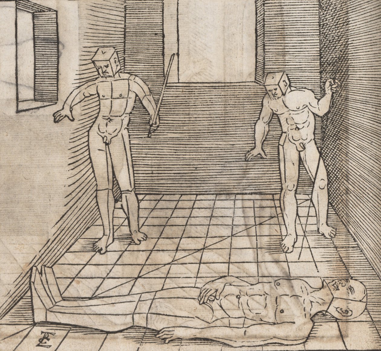Instruction of Proportion and Position of Figures, 1538 by Erhard Schon