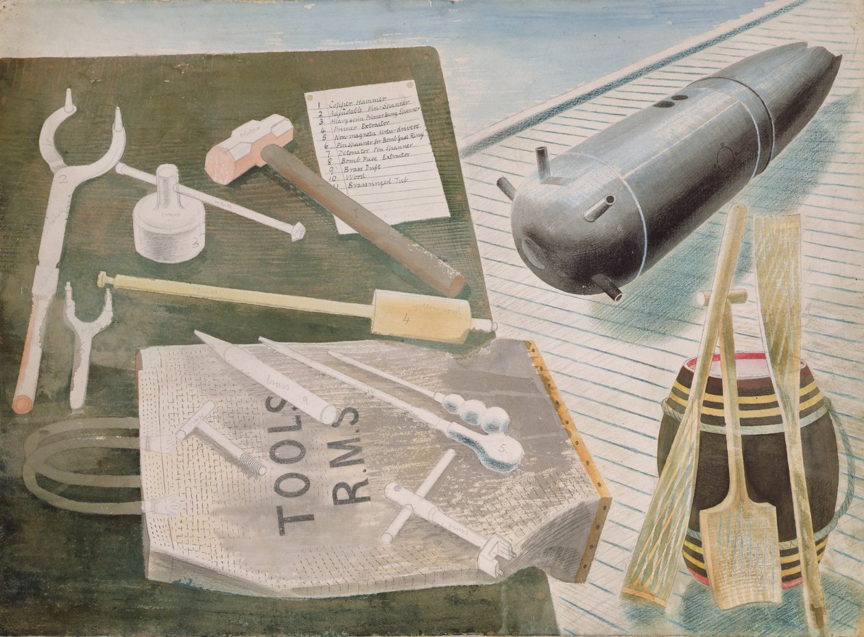 Bomb Disposal Kit, c.1940 by Eric Ravilious