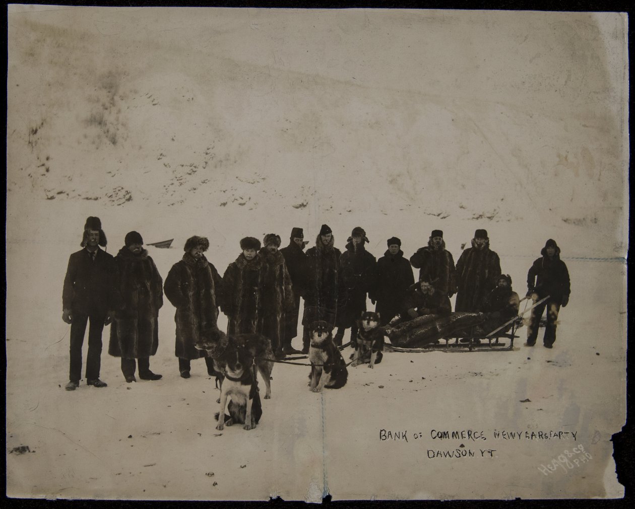 Canadian Bank of Commerce New Years Party, Dawson, Y.T., photographer, Hegg & Co., undated by Eric A. Hegg