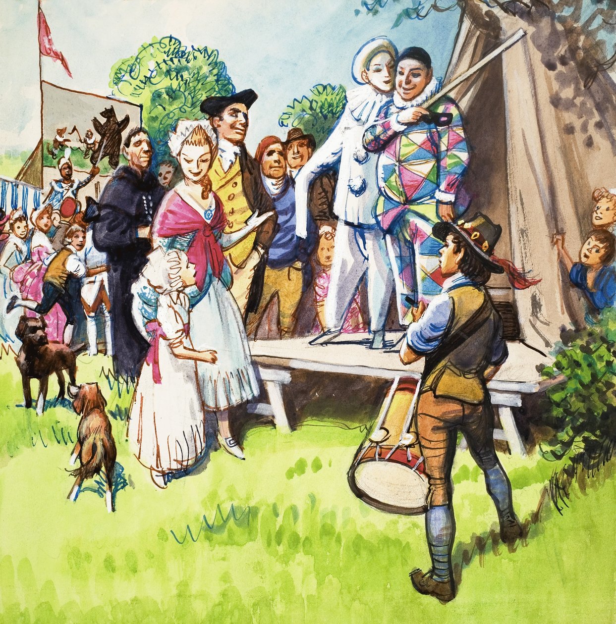 Clowns at the Fair by Eric Parker