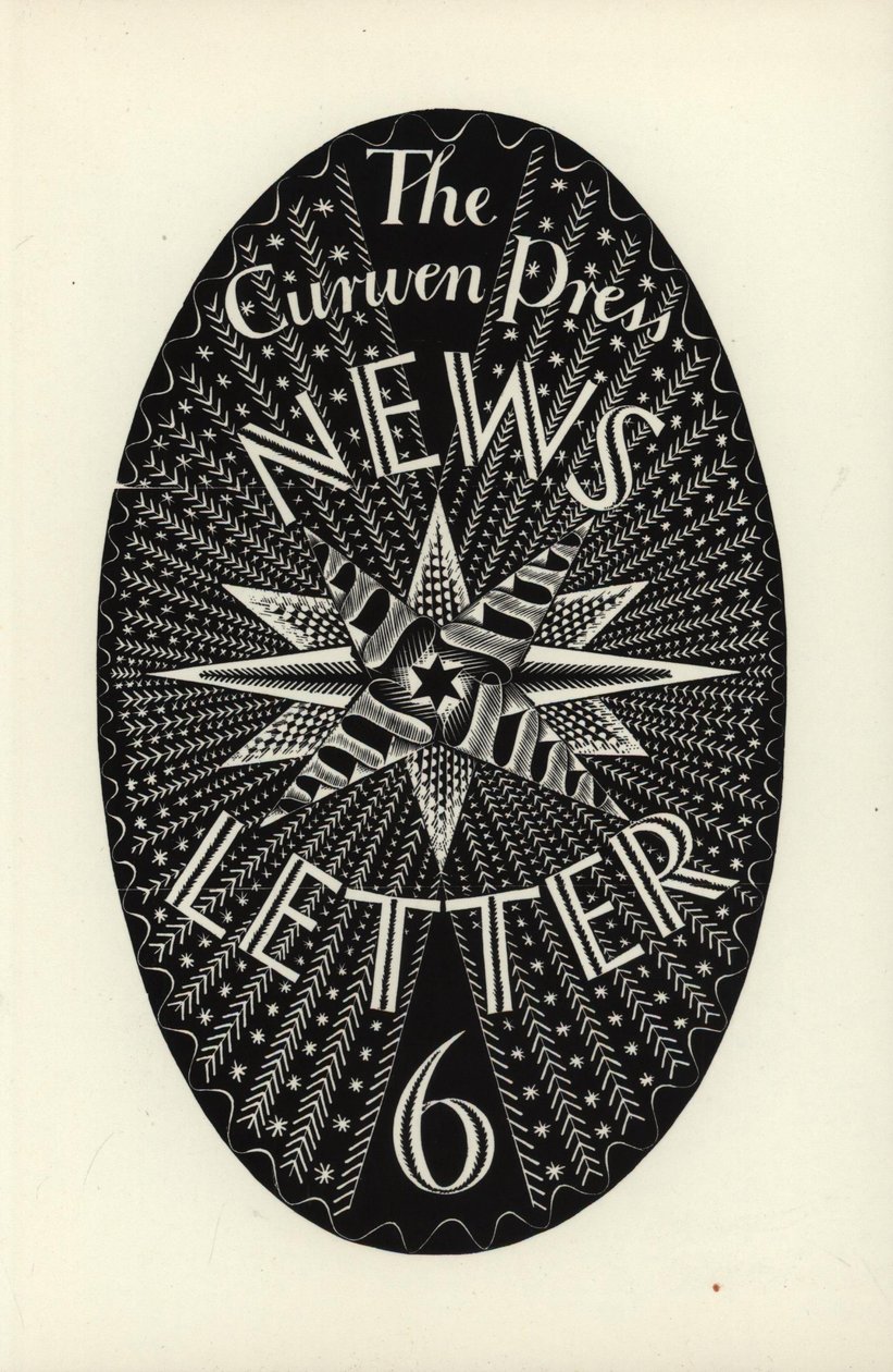 Design for The Curwen Press News-Letter, Number 6, 1934 by Eric Ravilious