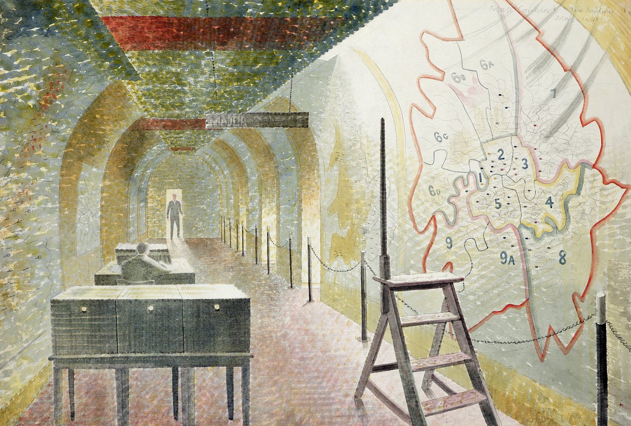 No 1 Map Corridor by Eric Ravilious