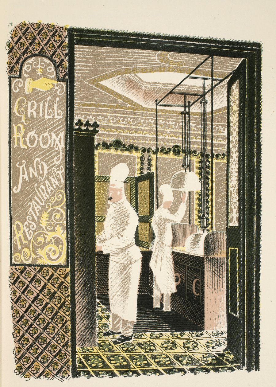 Restaurant and Grill Room by Eric Ravilious