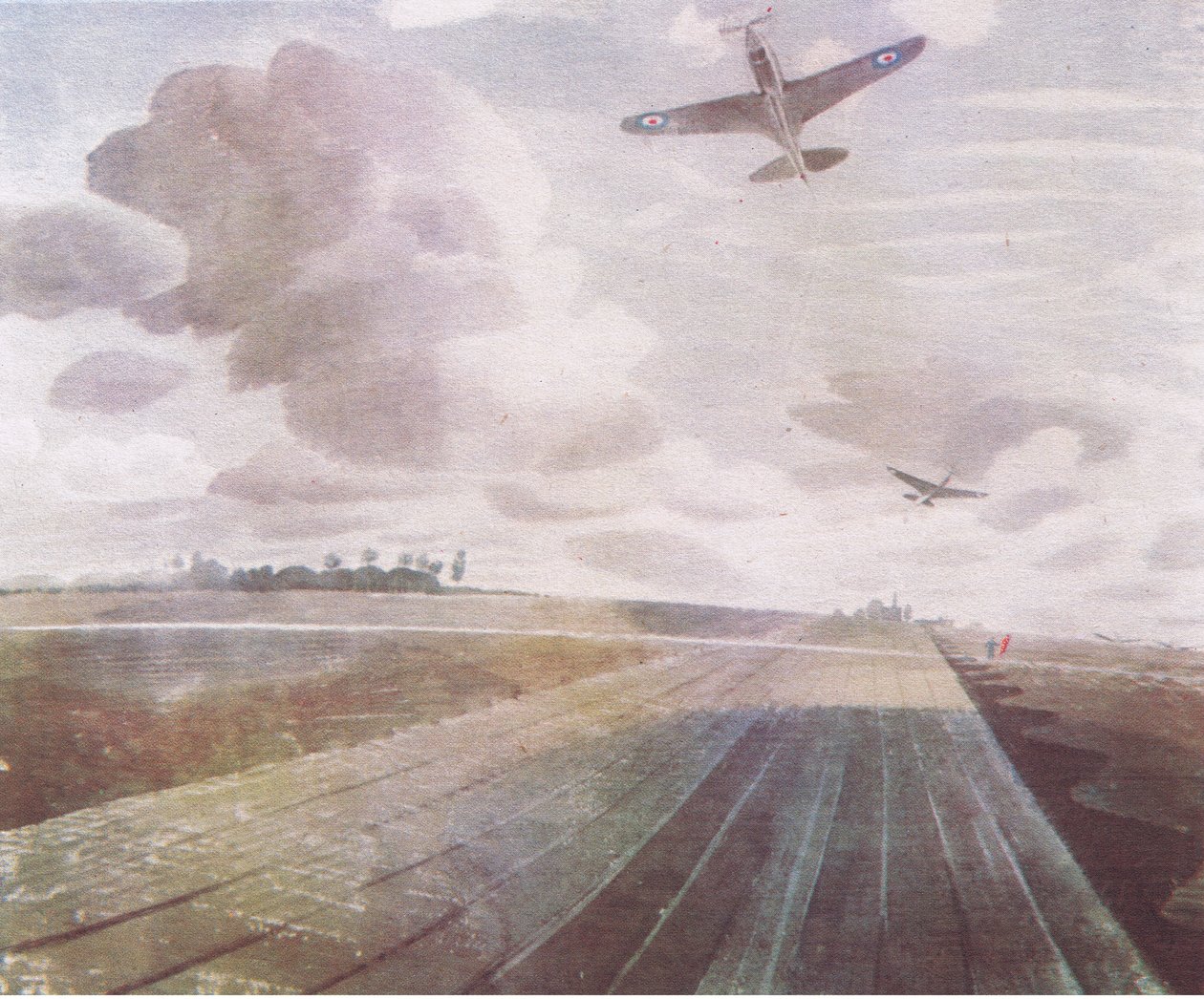 Runway perspective by Eric Ravilious