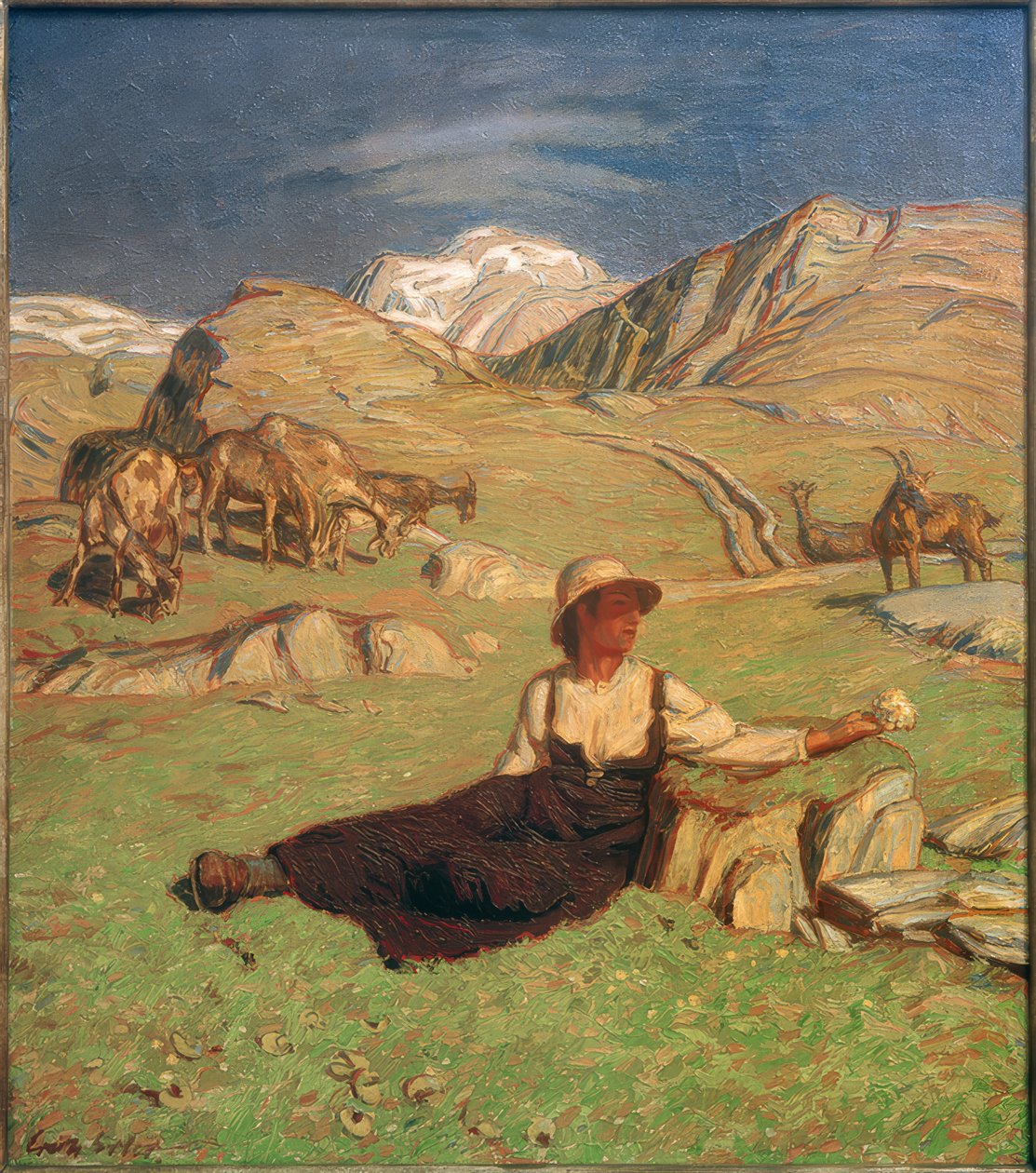 In the First Green by Erich Erler Samaden