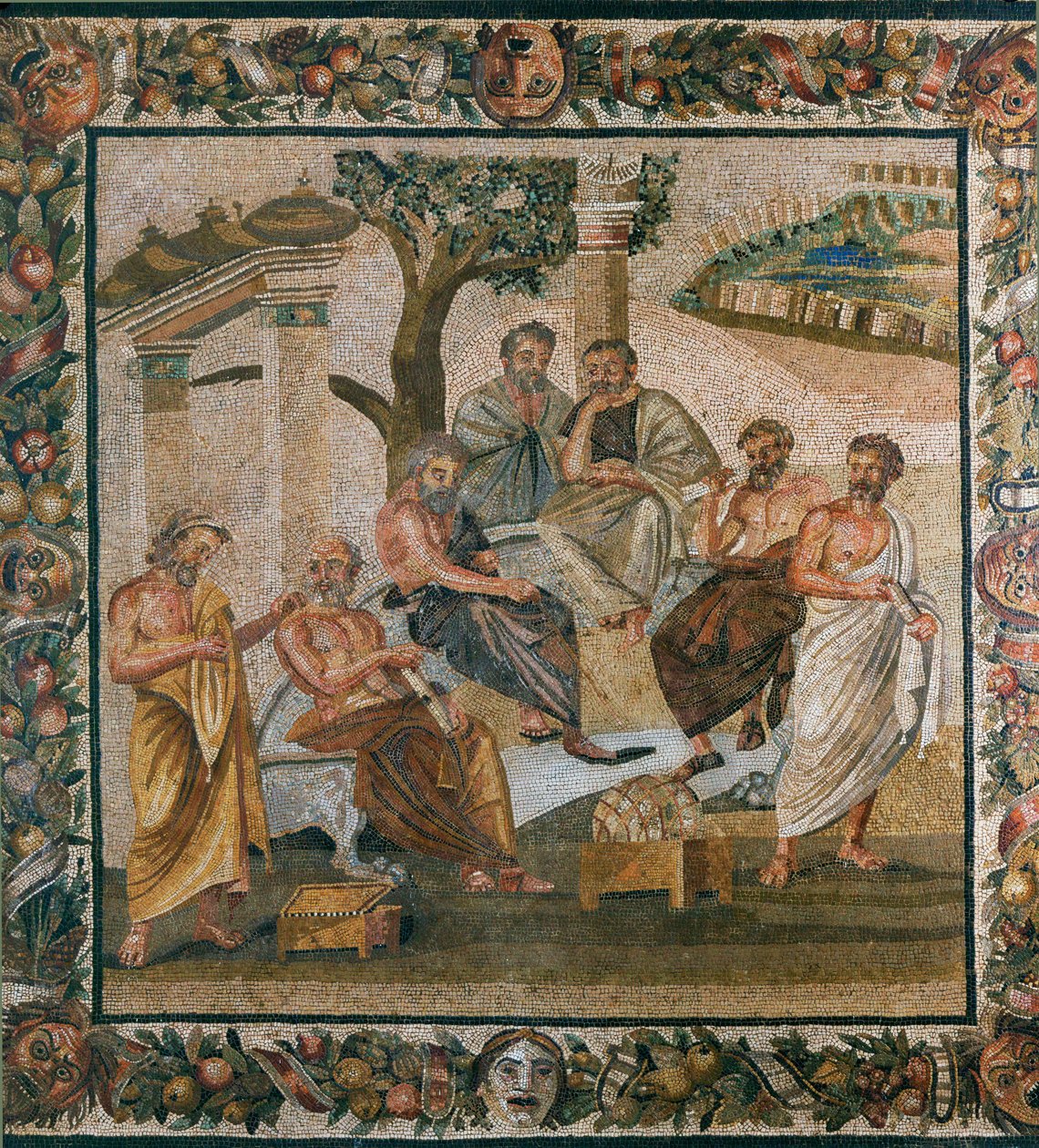 A conversation between philosophers by Erich Lessing