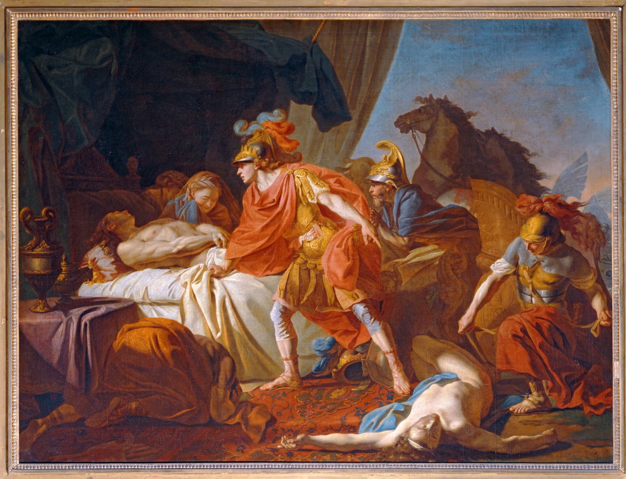 Achilles Deposits the Body of Hector at the Foot of the Body of Patroclus by Erich Lessing