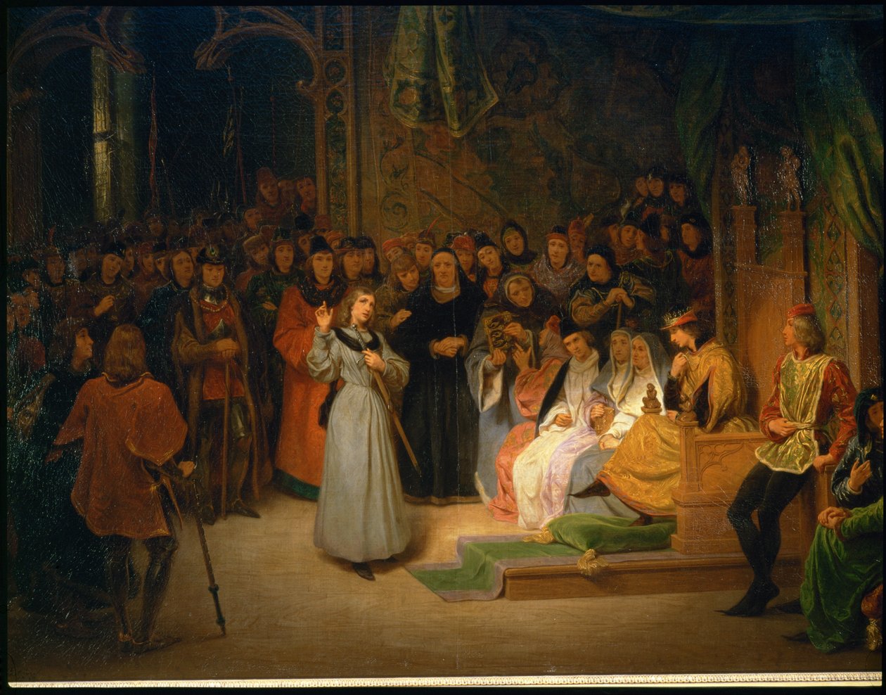 Joan of Arc, in the Presence of Charles VII, Responds to the Prelates Who Question Her by Erich Lessing