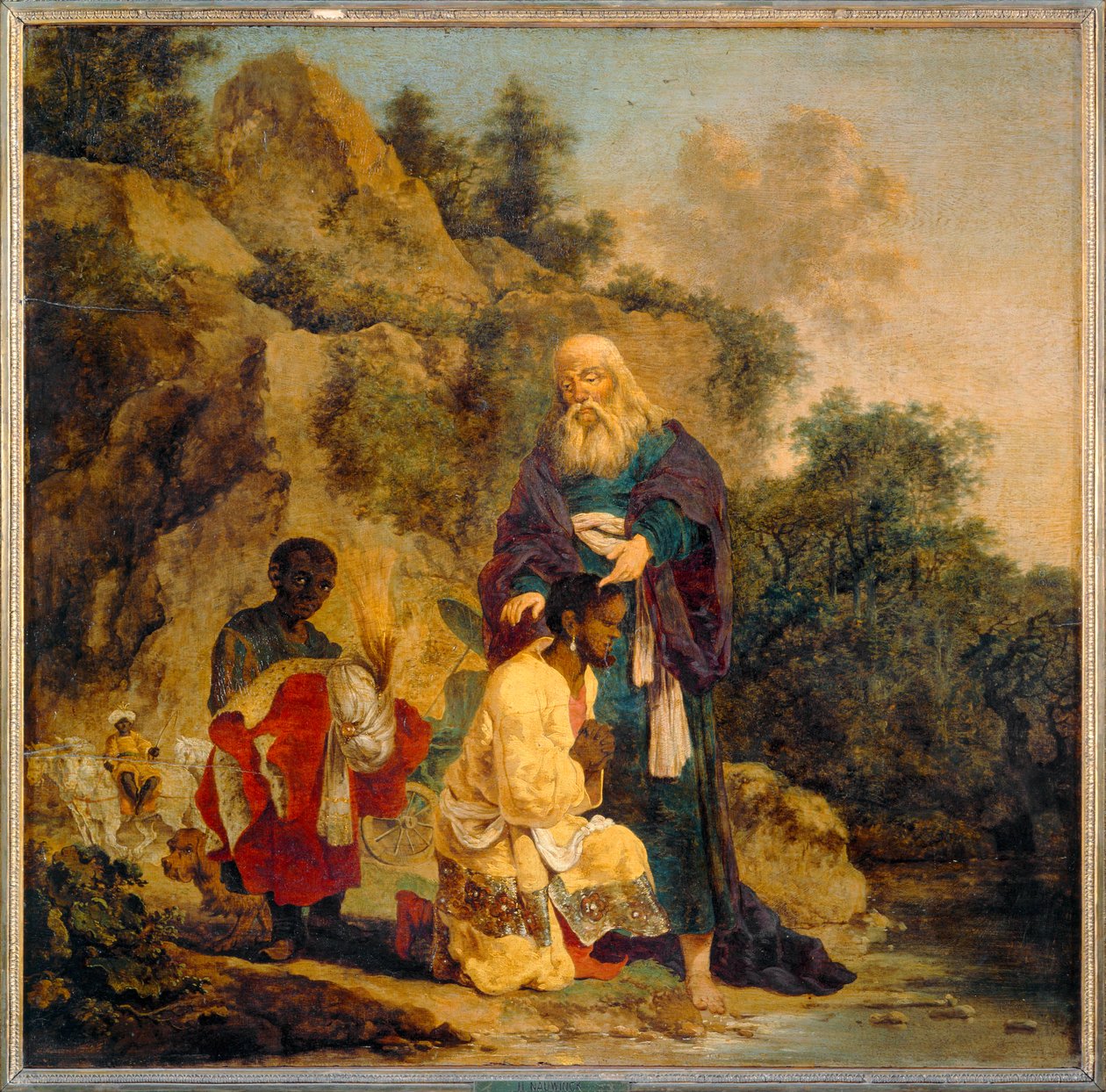 The Baptism of the Ethiopian Eunuch by Apostle and Deacon Saint Philip by Erich Lessing