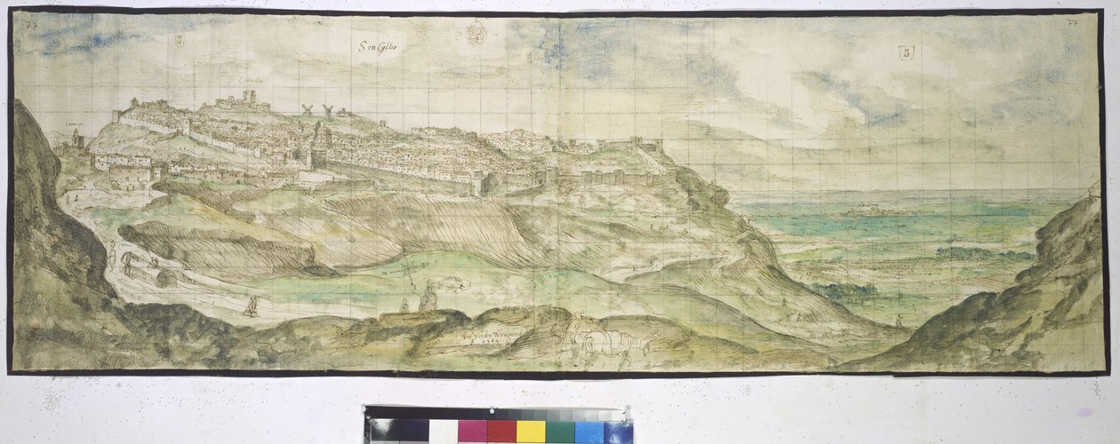 Pen drawings by Anton Wyngaerdi and Georg Hoefnagel by Erich Lessing