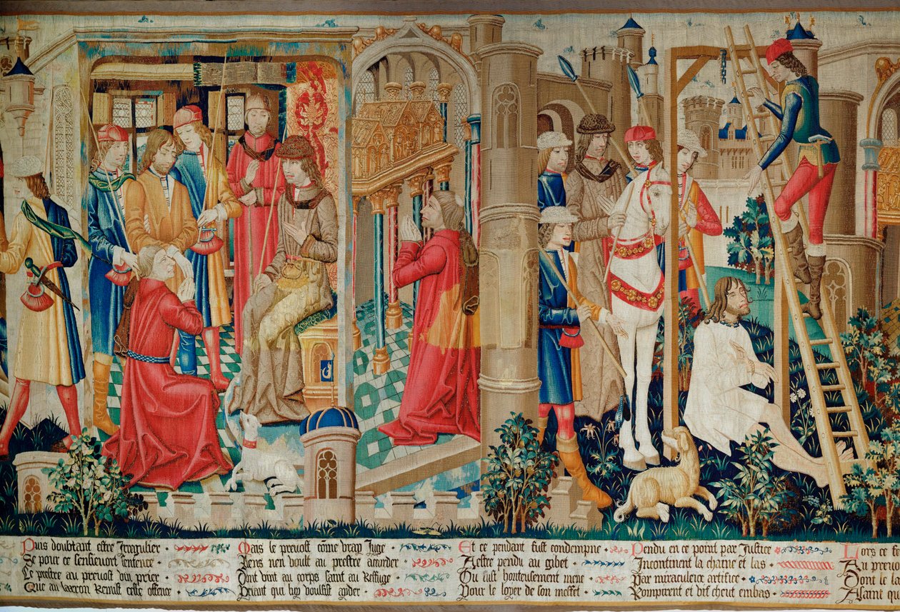 The Miracle of Saint Quentin: The Priest Complains to the Provost and the Thief is Sentenced to Death by Hanging by Erich Lessing