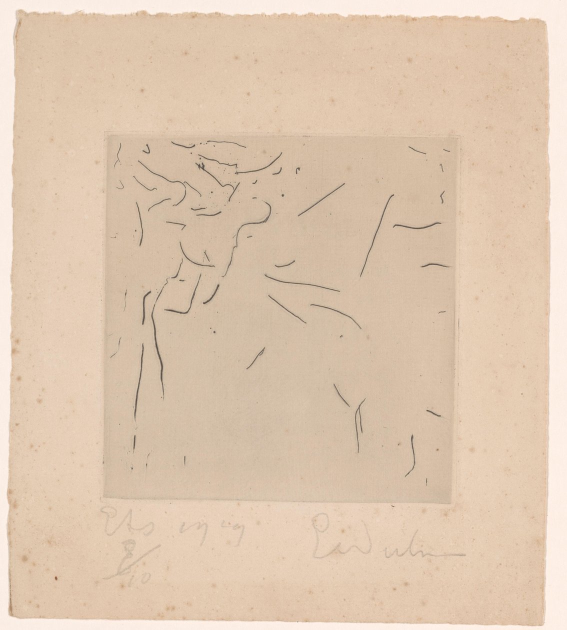 Abstract Composition by Erich Wichmann (signed by artist)