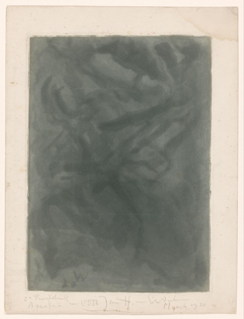 Abstract Composition by Erich Wichmann (signed by artist)