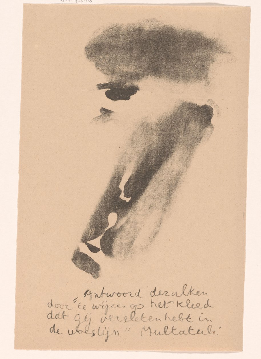 Abstracted Face (Idealists II and Further Annotations) by Erich Wichmann