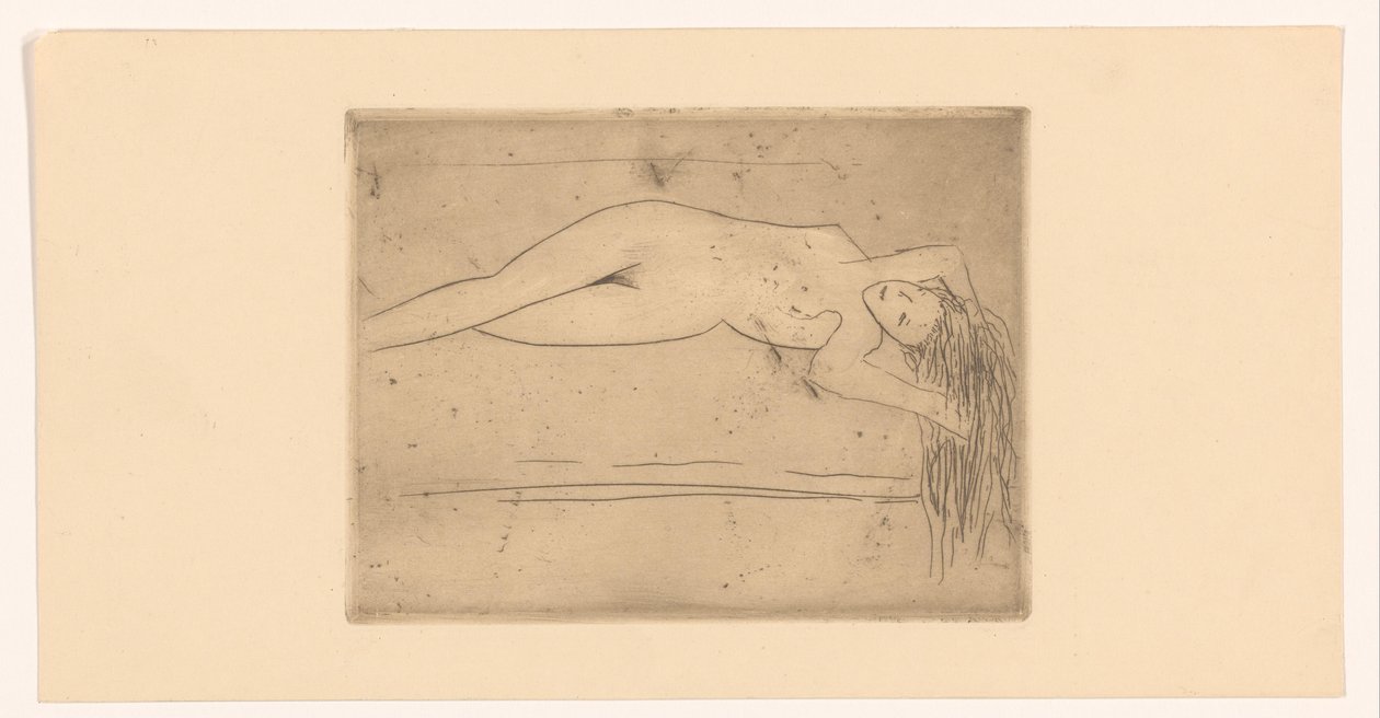 Reclining Nude Woman by Erich Wichmann
