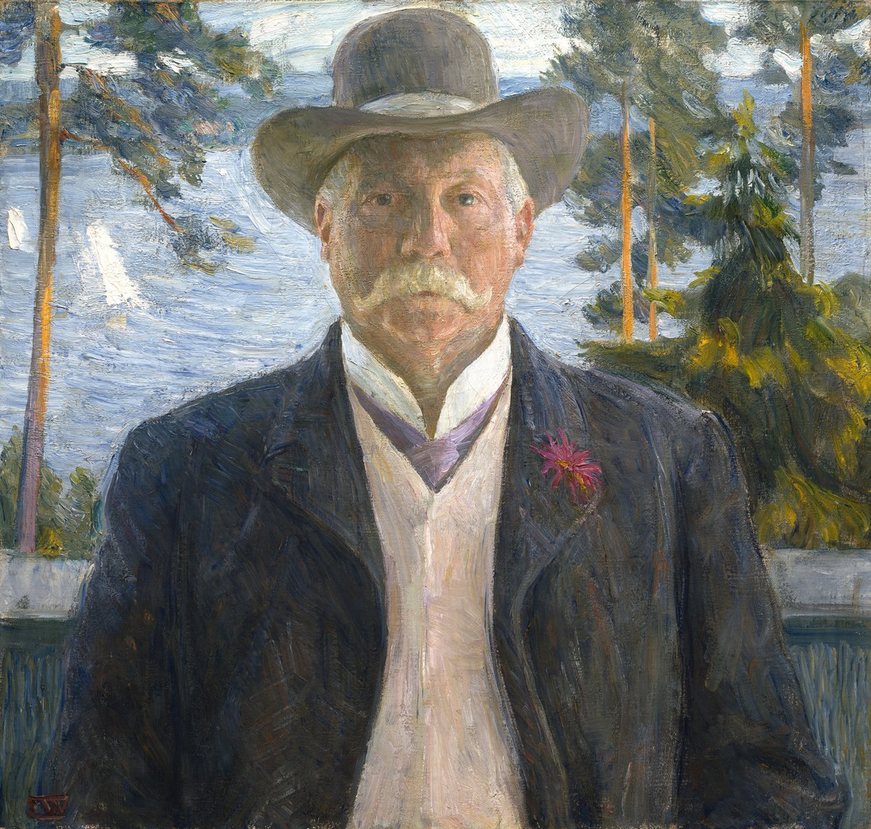 Portrait of the Composer Thorvald Lammers 1841-1922, 1906 by Erik Theodor Werenskiold