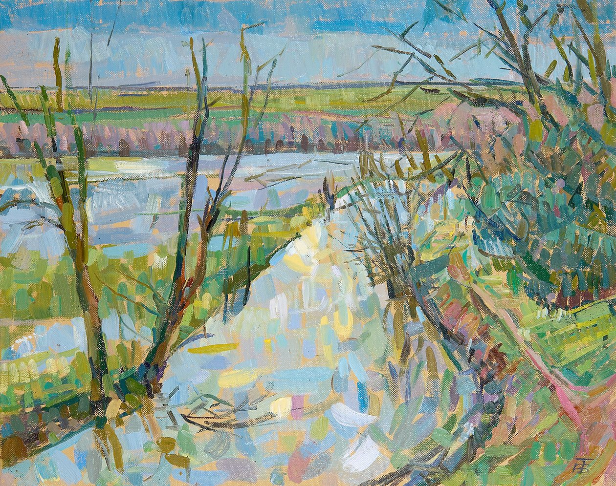 The Cherwell from Rousham I by Erin Townsend