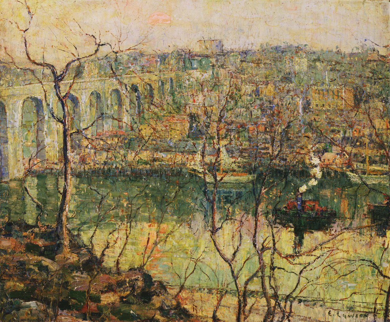 High Bridge by Ernest Lawson