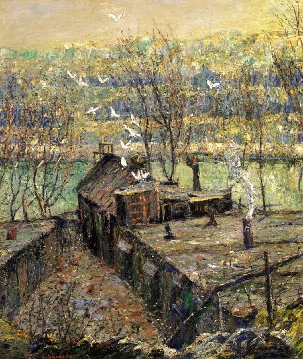 The Pigeon Coop by Ernest Lawson
