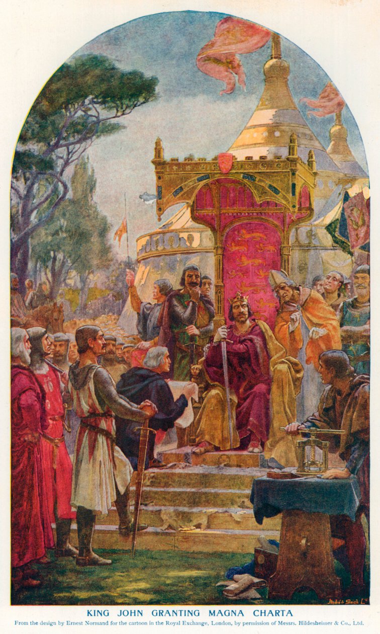 King John Granting Magna Carta by Ernest (after) Normand