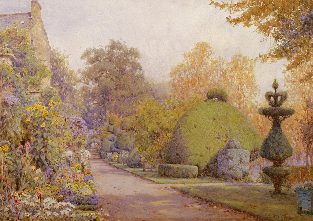 The Yew Walk, Barncluith, Strathclyde by Ernest Arthur Rowe