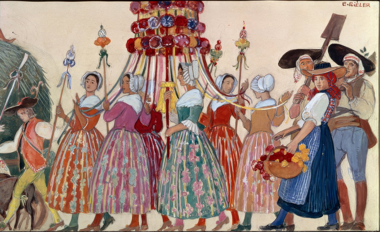 The Hay Wagon by Ernest Bieler